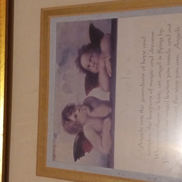 Angels Picture Gold Frame - Picture 2 of 7